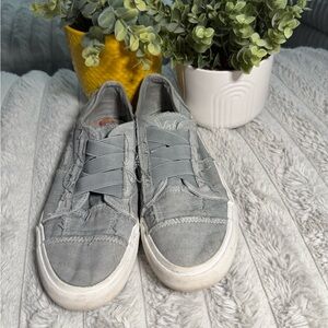 Casual Gray Slip-On Sneakers